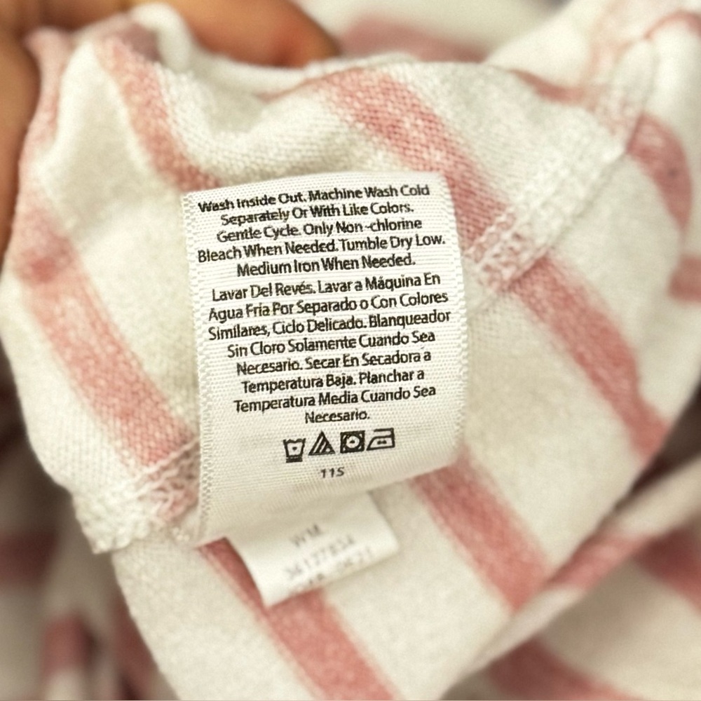 🔥3/$15 Time & Tru pink & White Stripe soft long sleeve Tee plus size xxl / 20 - Picture 12 of 12